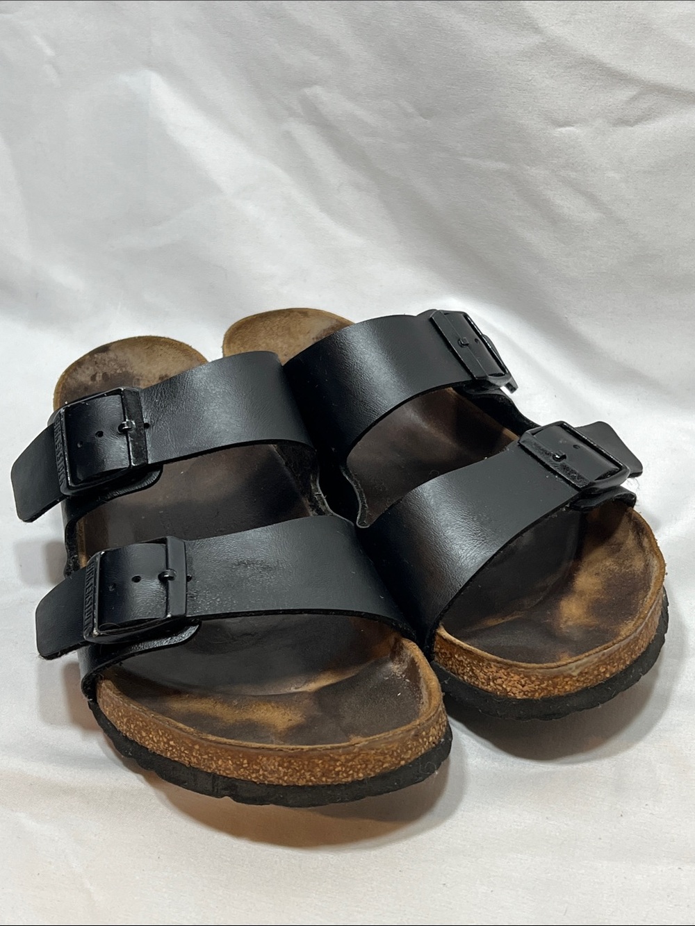Birkenstock Black Arizona Two Buckle Straps Slide Sandals size 40 women 9 9.5 10